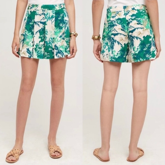 Anthropologie Elevenses Kadu Pleated Skort - Picture 1 of 7